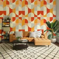 Dynamic geometric tile pattern.

