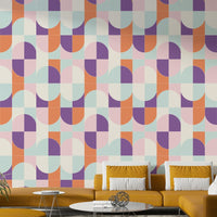 Sharp lines and defined forms in the wallpaper.

