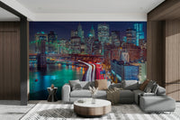 Cool blue tones in the sky and water.

