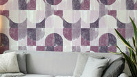 Geometric tile pattern wallpaper.

