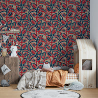 Celebrates abstract forms and lively hues.

