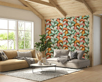Artistic and playful leaf design.

