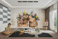 Heartwarming animal photography or illustration.

