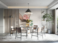 Adorable bunny backside with flowers.

