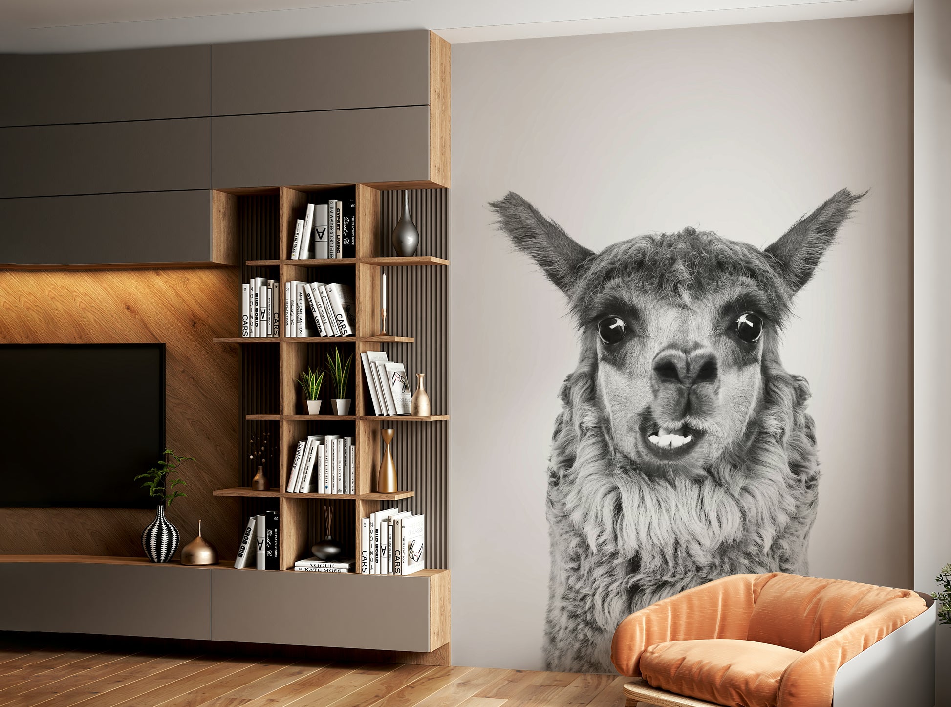 High-resolution image of a llama.

