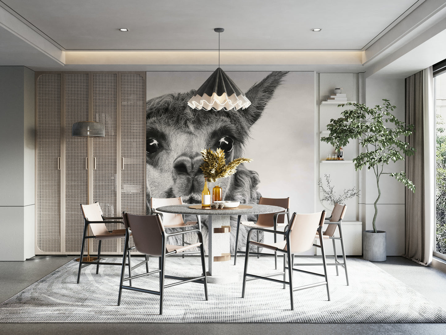 Soft, fluffy wool texture.

