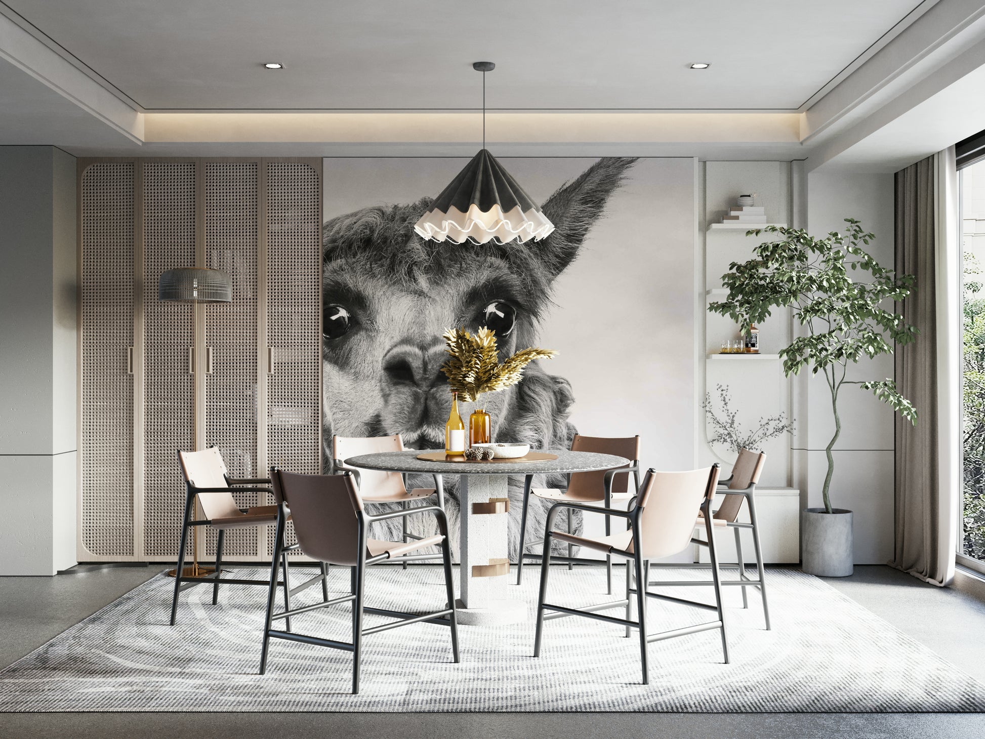 Soft, fluffy wool texture.

