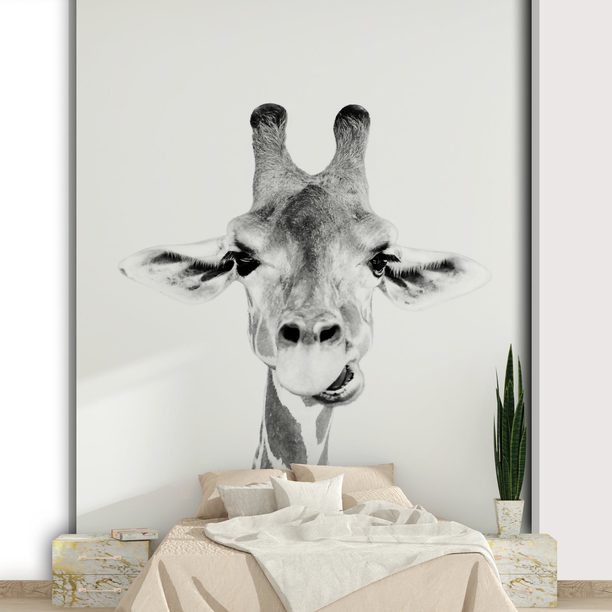 High-resolution image of a giraffe.

