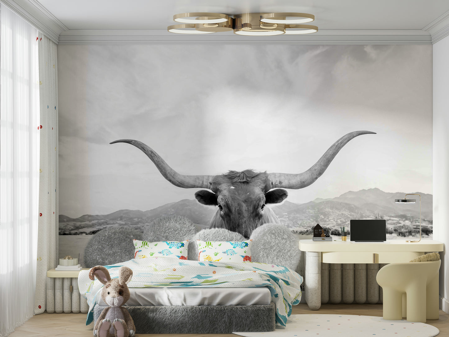 High-resolution image of a longhorn.

