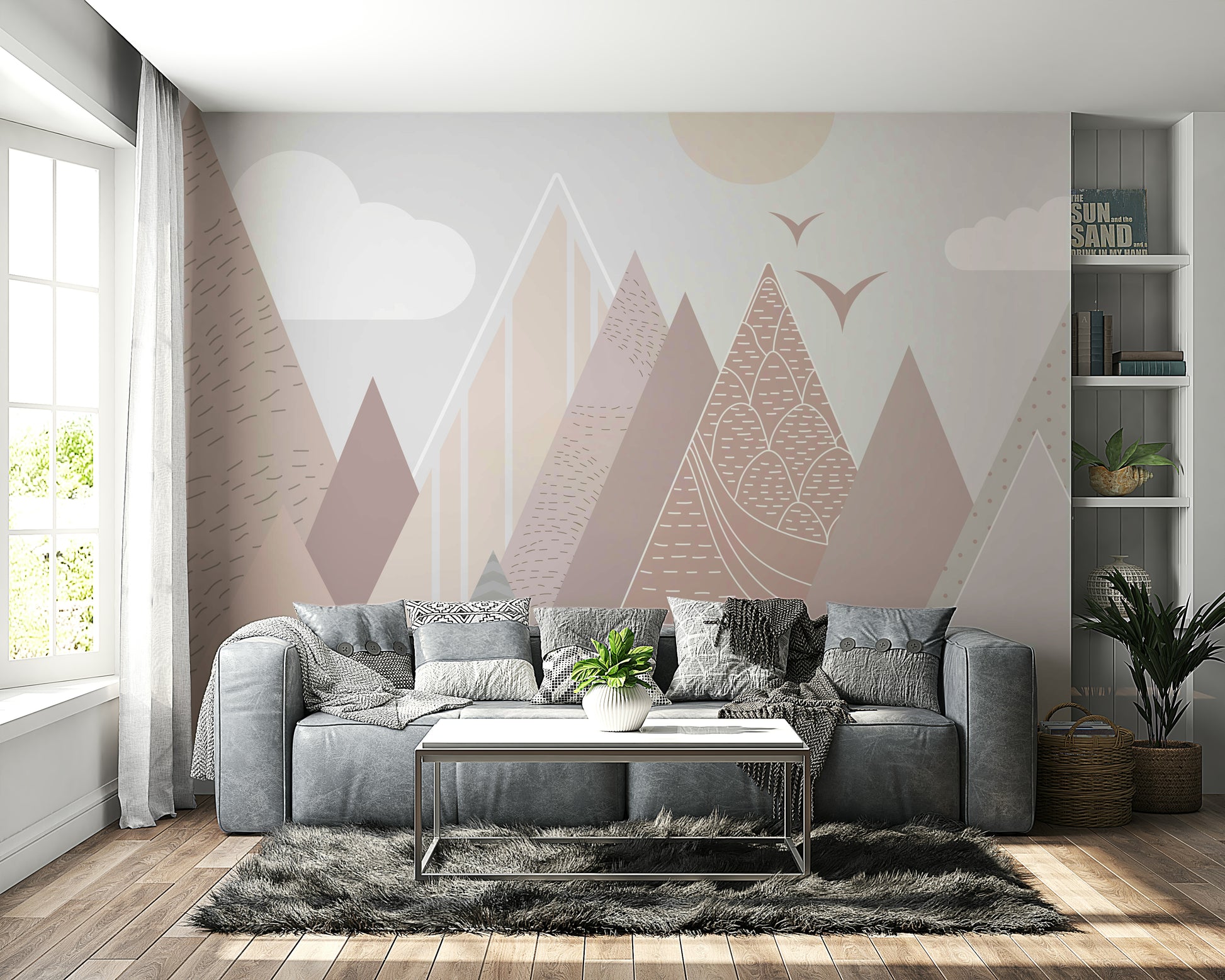 Soft light of sunrise or sunset.

