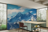 Towering alpine peaks.

