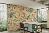 Delicate botanical illustrations.

