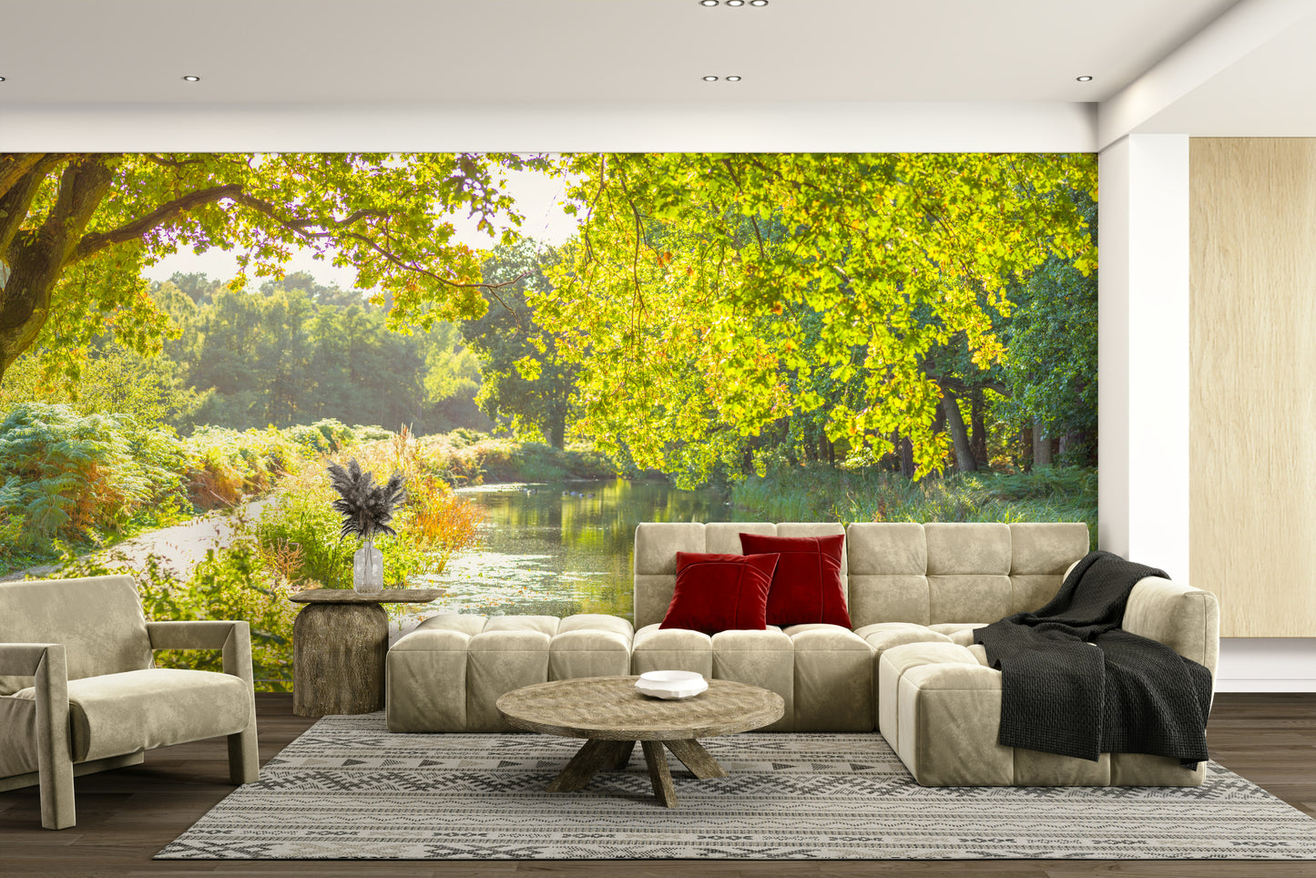 High-resolution image of a canal.

