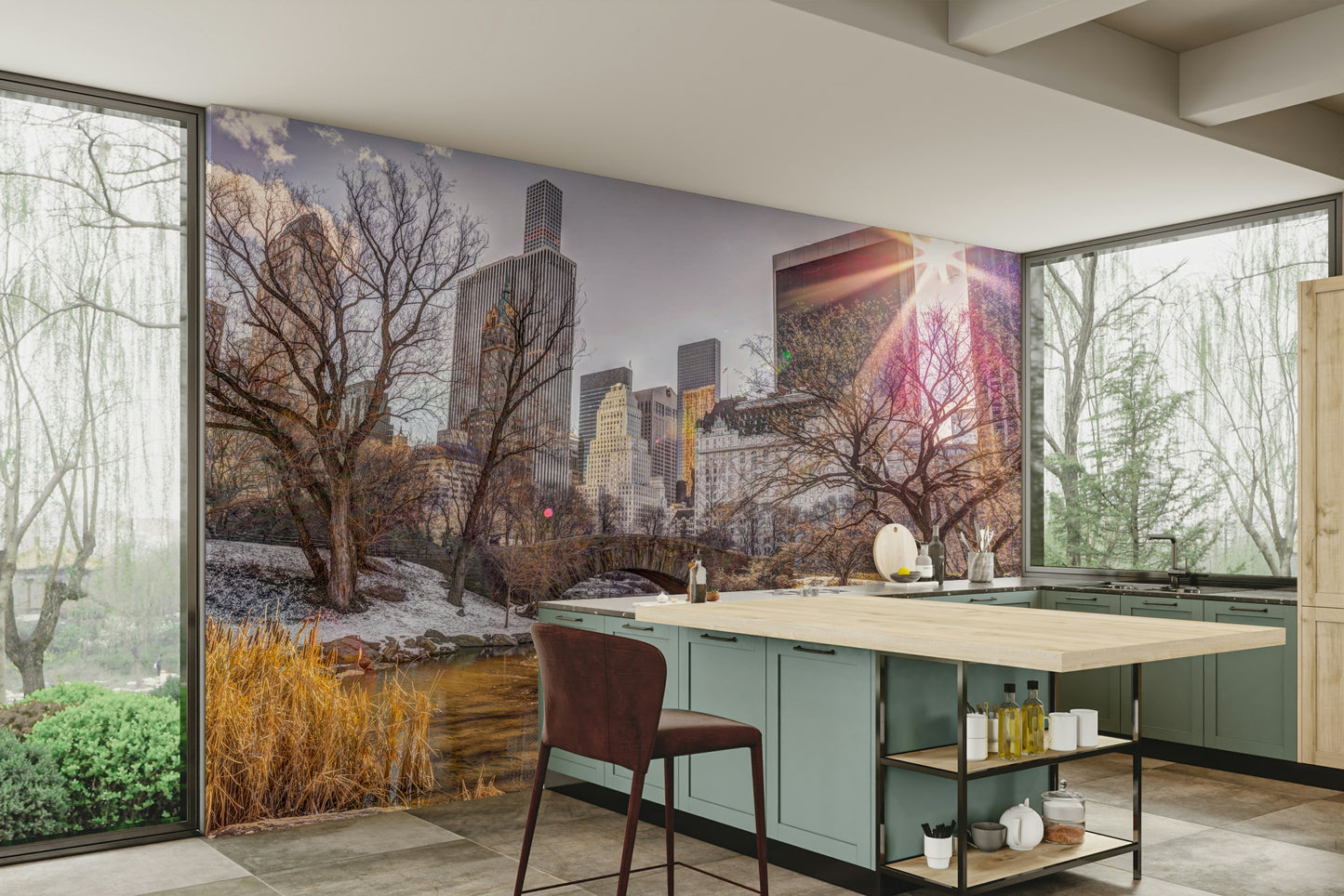 High-resolution image of a park landscape.

