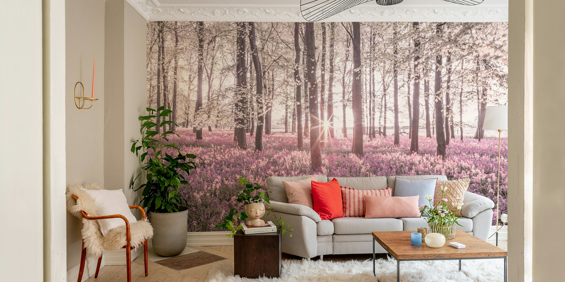 High-resolution image of a bluebell wood.

