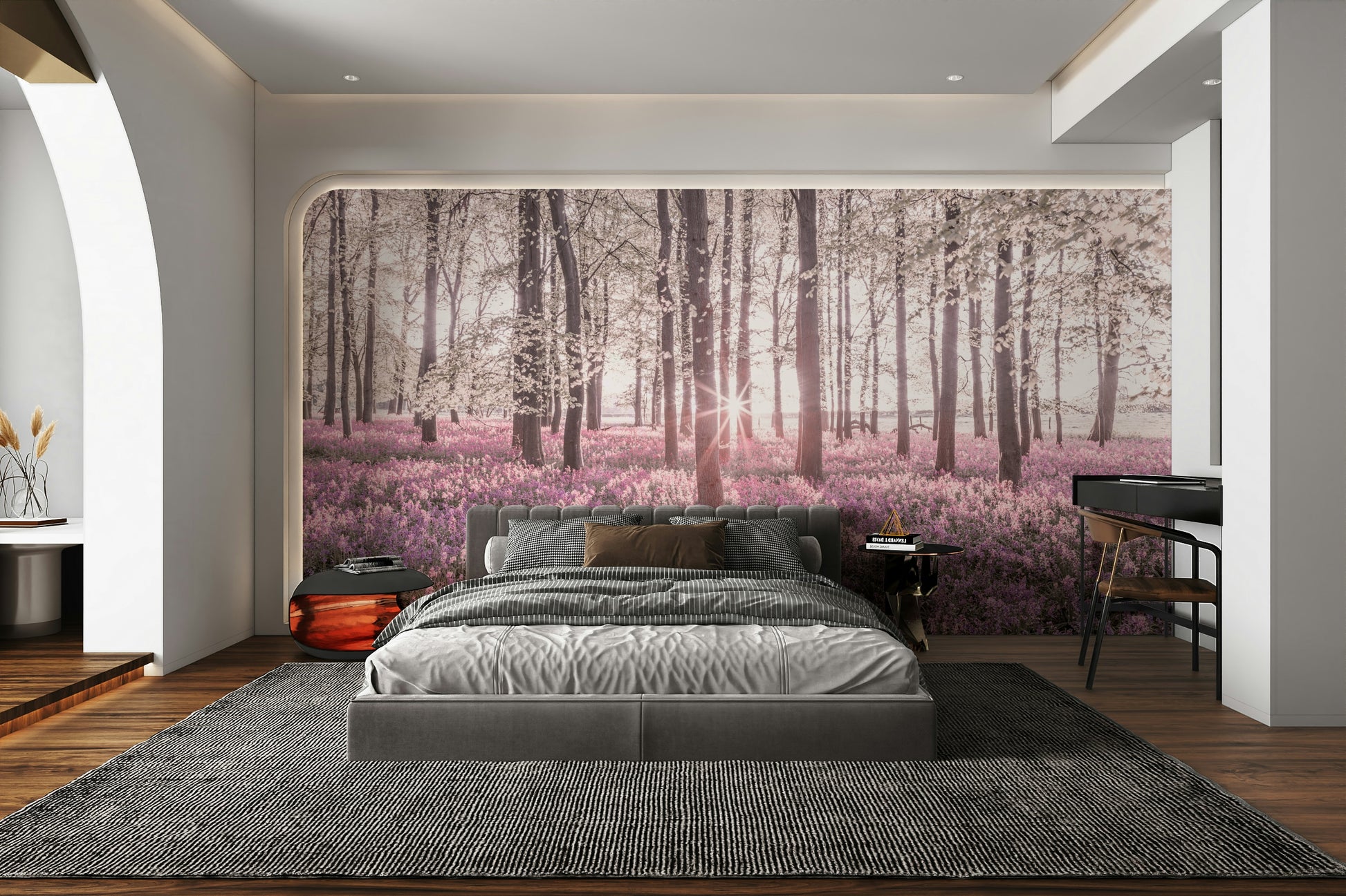 Peaceful and tranquil atmosphere.

