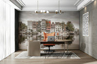 Colorful building facades.

