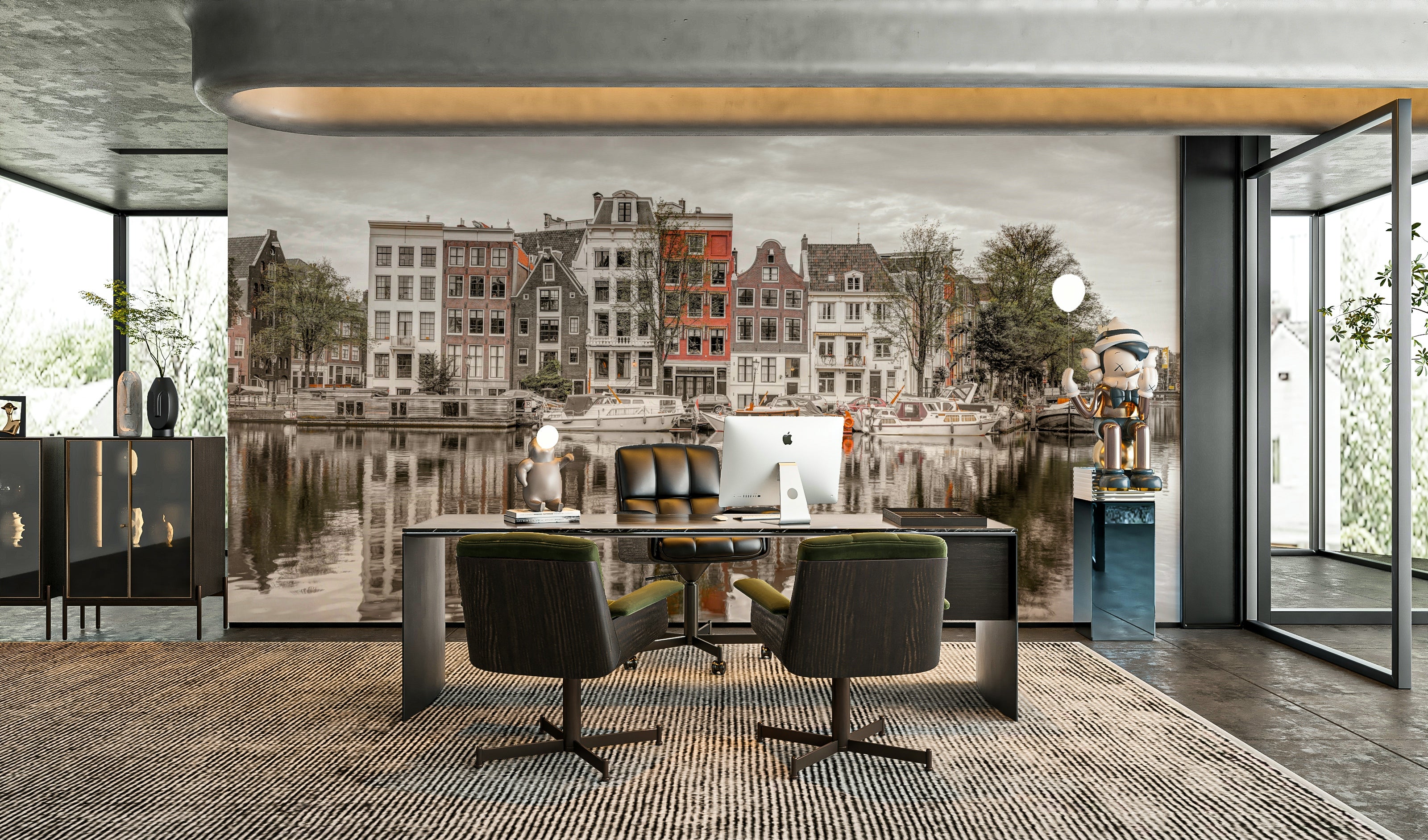 Primarily monochromatic image.

