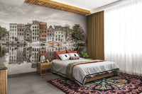 Amsterdam canal scene.

