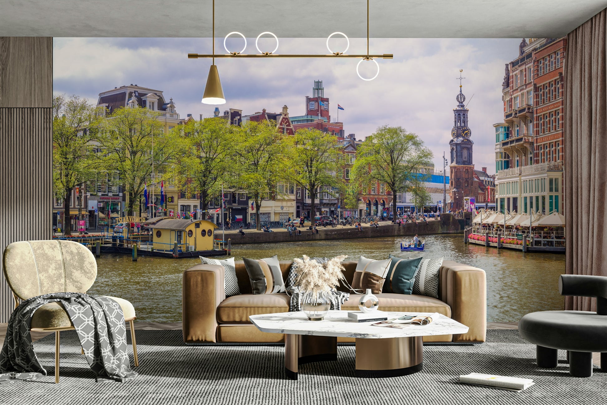 High-resolution image of a canal.

