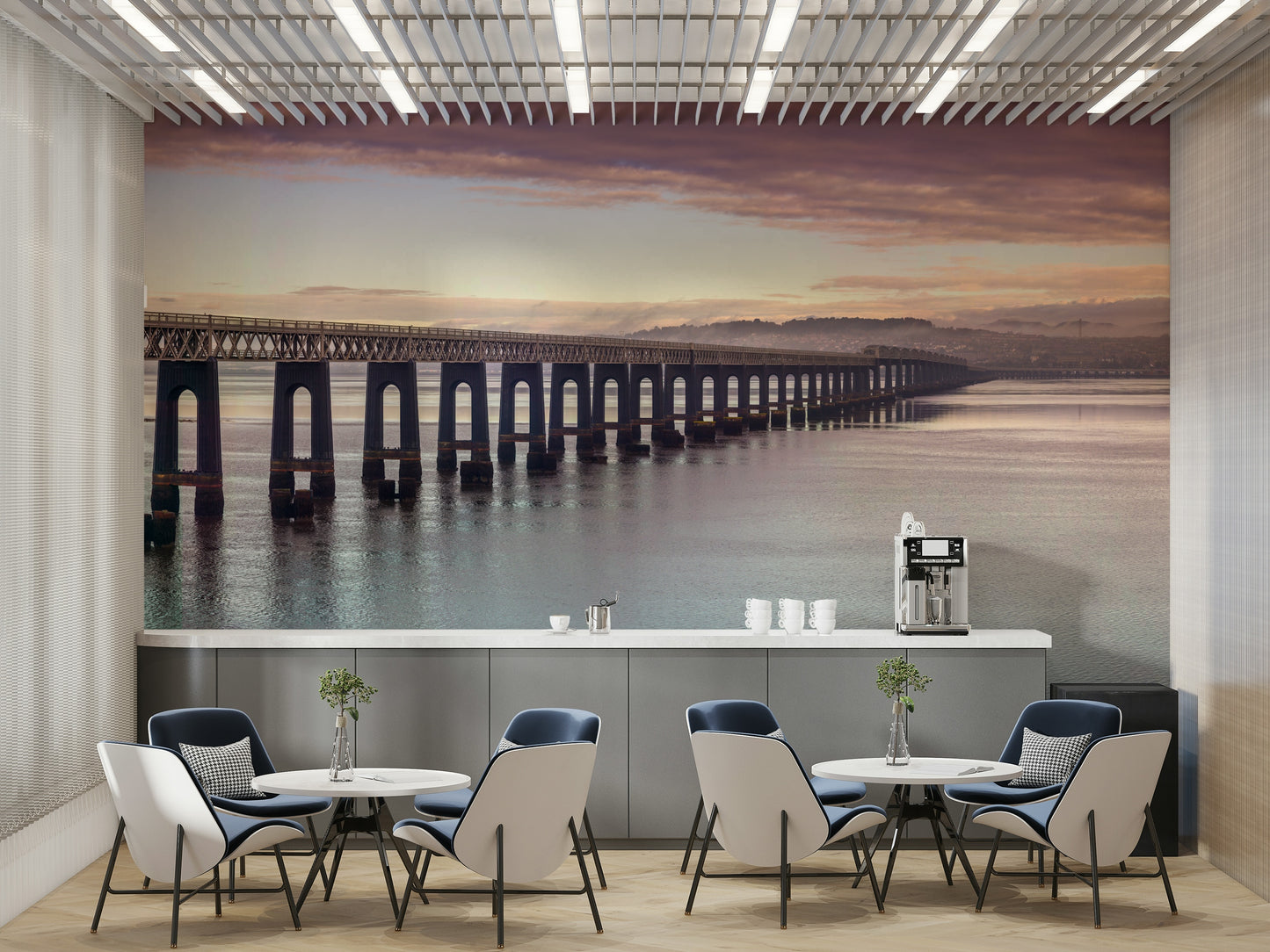 Focus on light play and structural detail.

