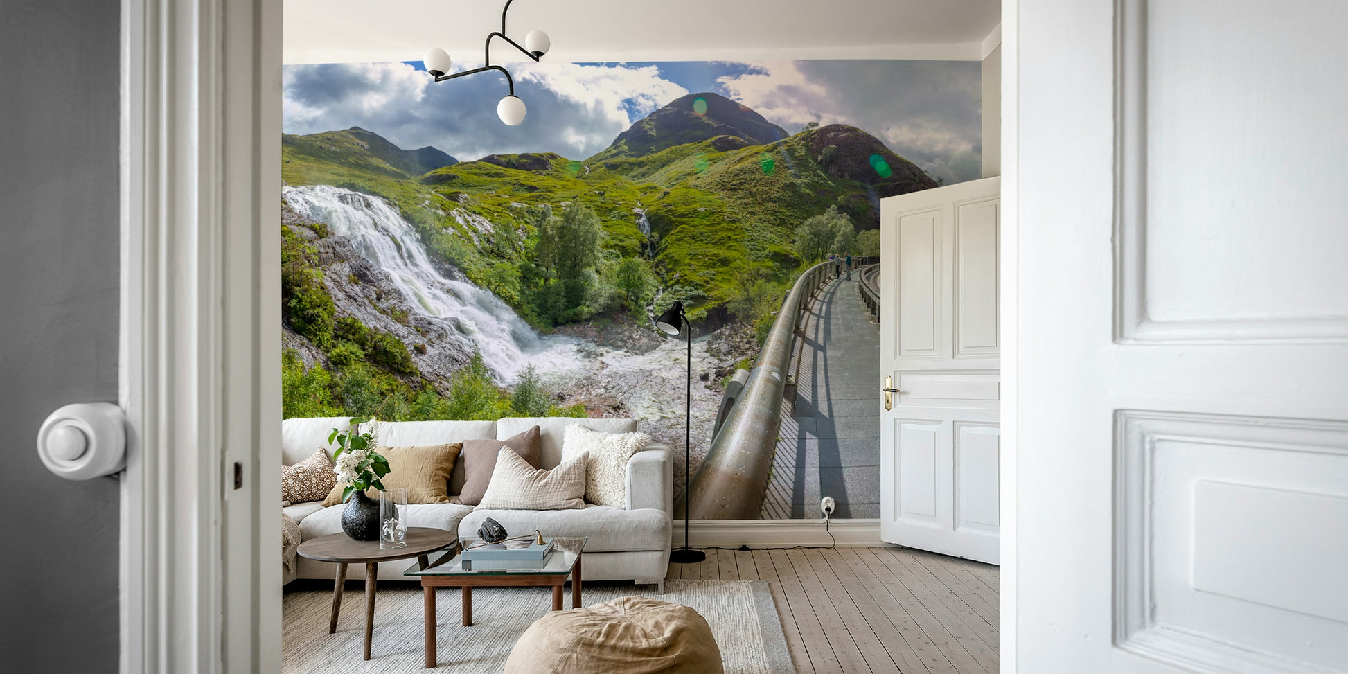 Wall decor evoking serenity and the raw beauty of the Highlands.

