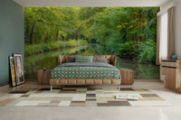 serene emerald green water with gentle ripples

