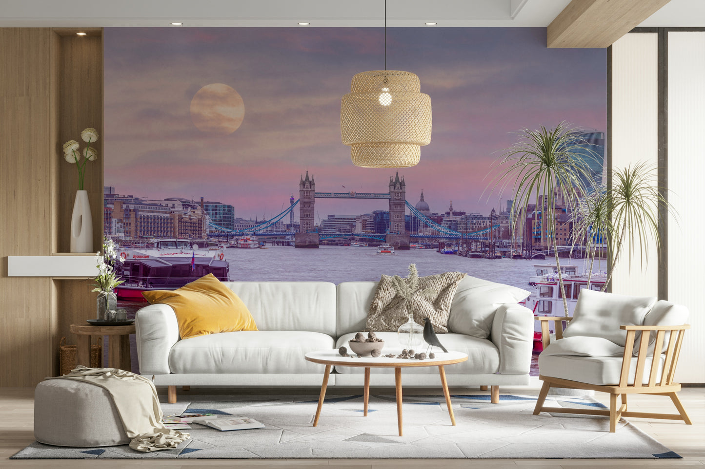 london riverside radiance wall mural

