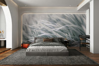 close-up of light gray grass blades

