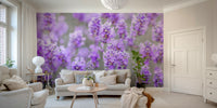 lavender farm wall mural

