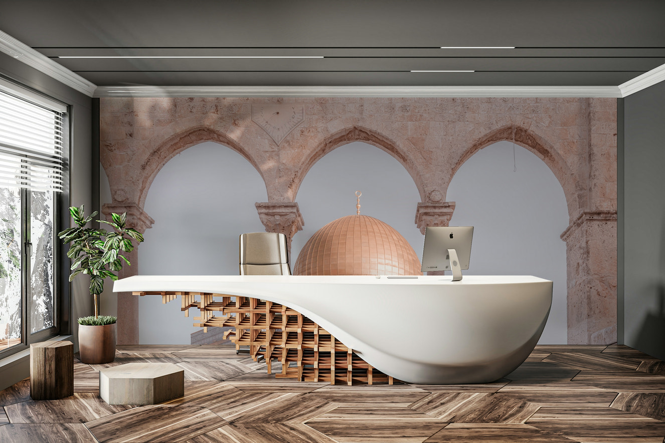 al-aqsa mosque wall mural

