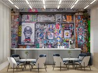 modern street art mural

