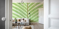 peaceful green wallpaper for a bedroom


