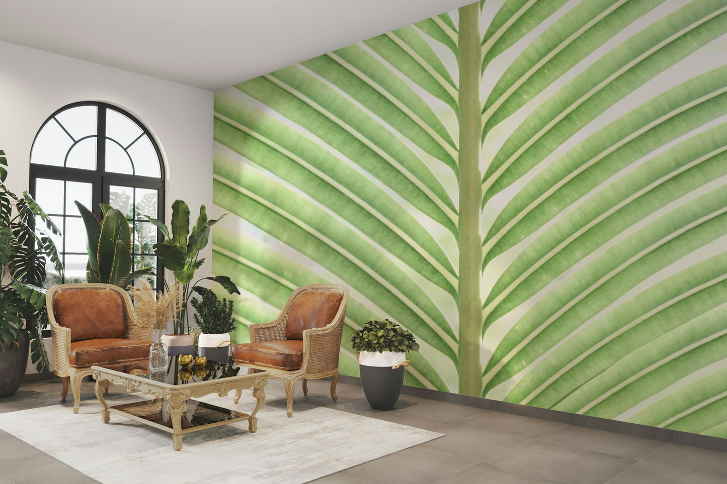 leaf macro photo mural

