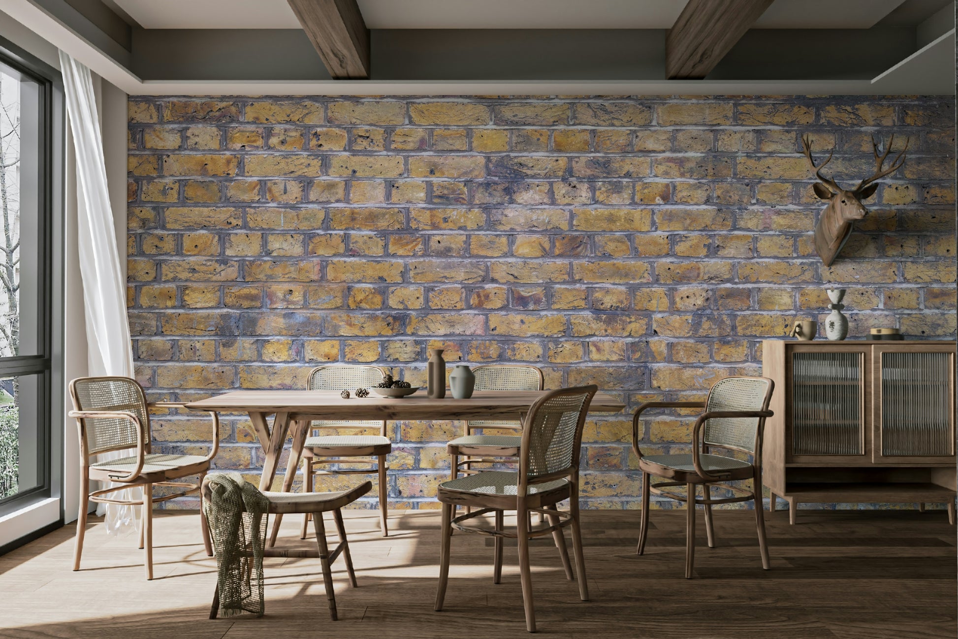 old town brickwork charm wall mural

