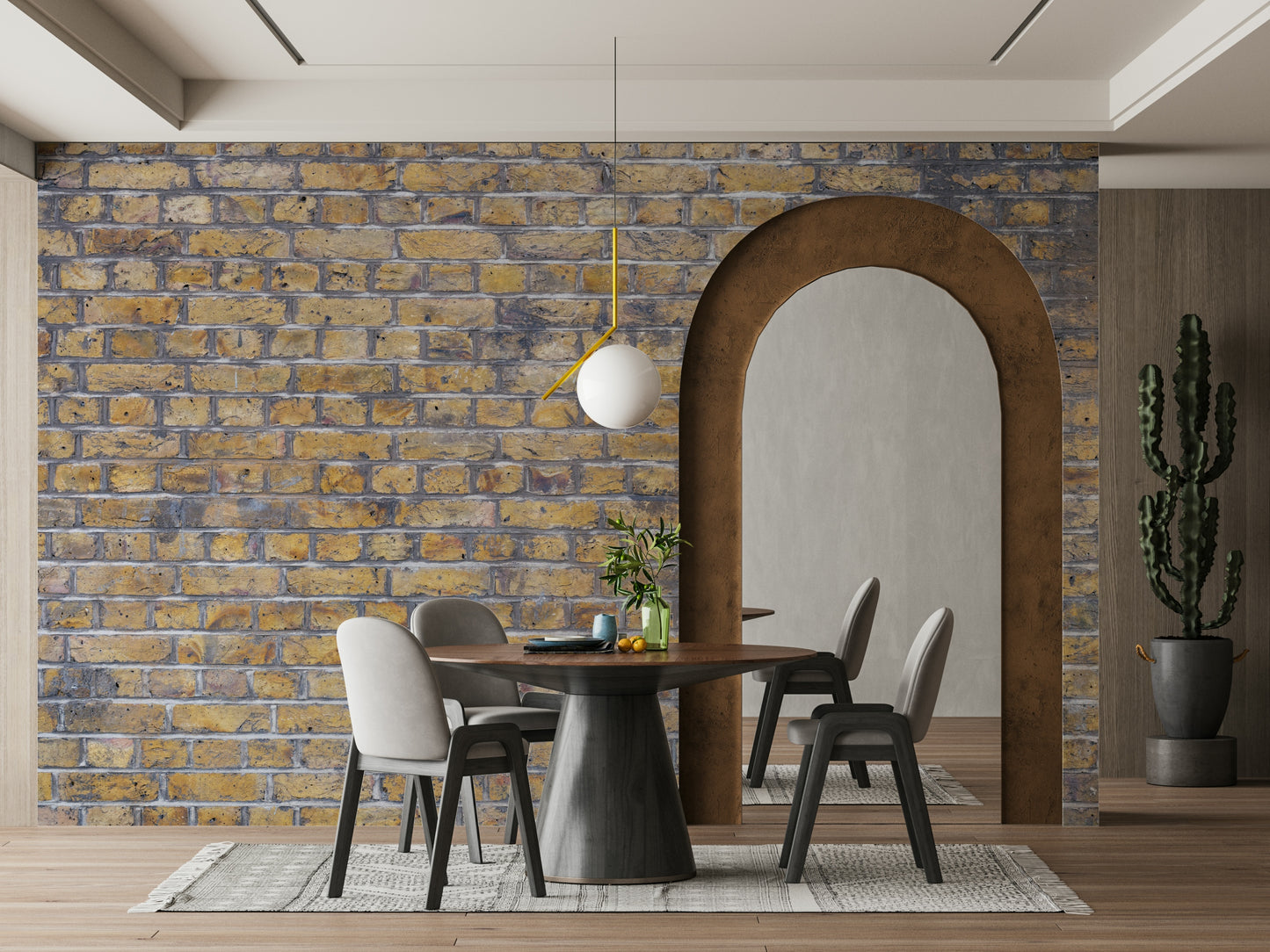 classic brickwork pattern mural

