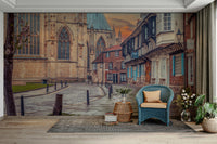 york, england themed wall mural

