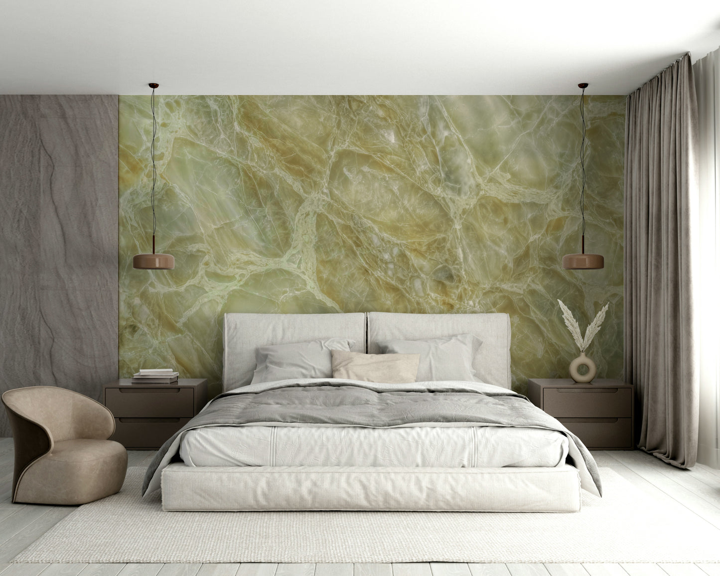 smooth and polished marble look

