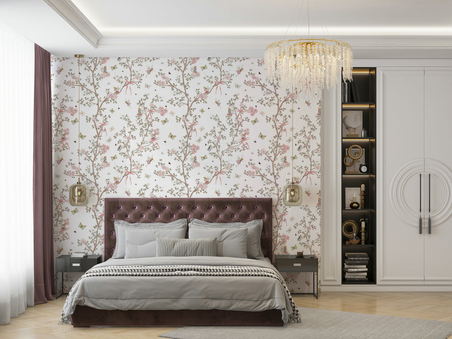 elegant and delicate floral pattern

