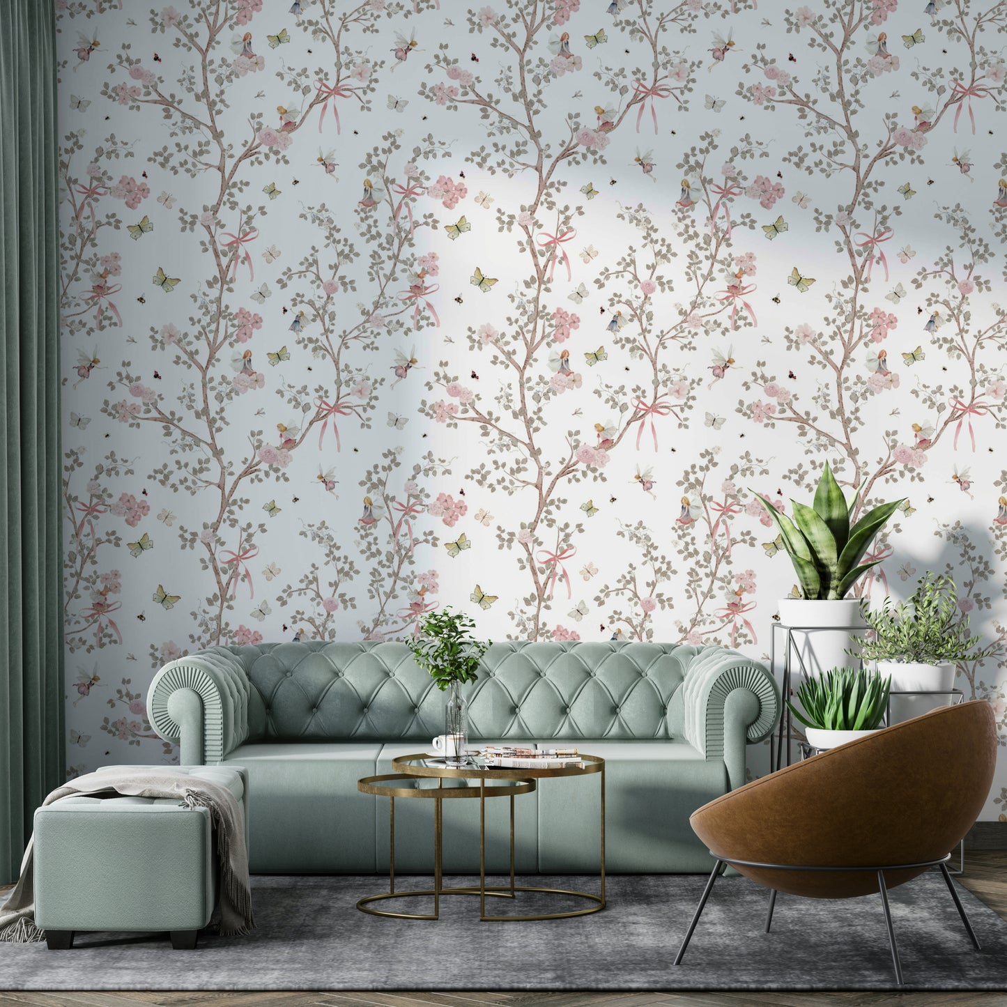 sophisticated floral and fairy design

