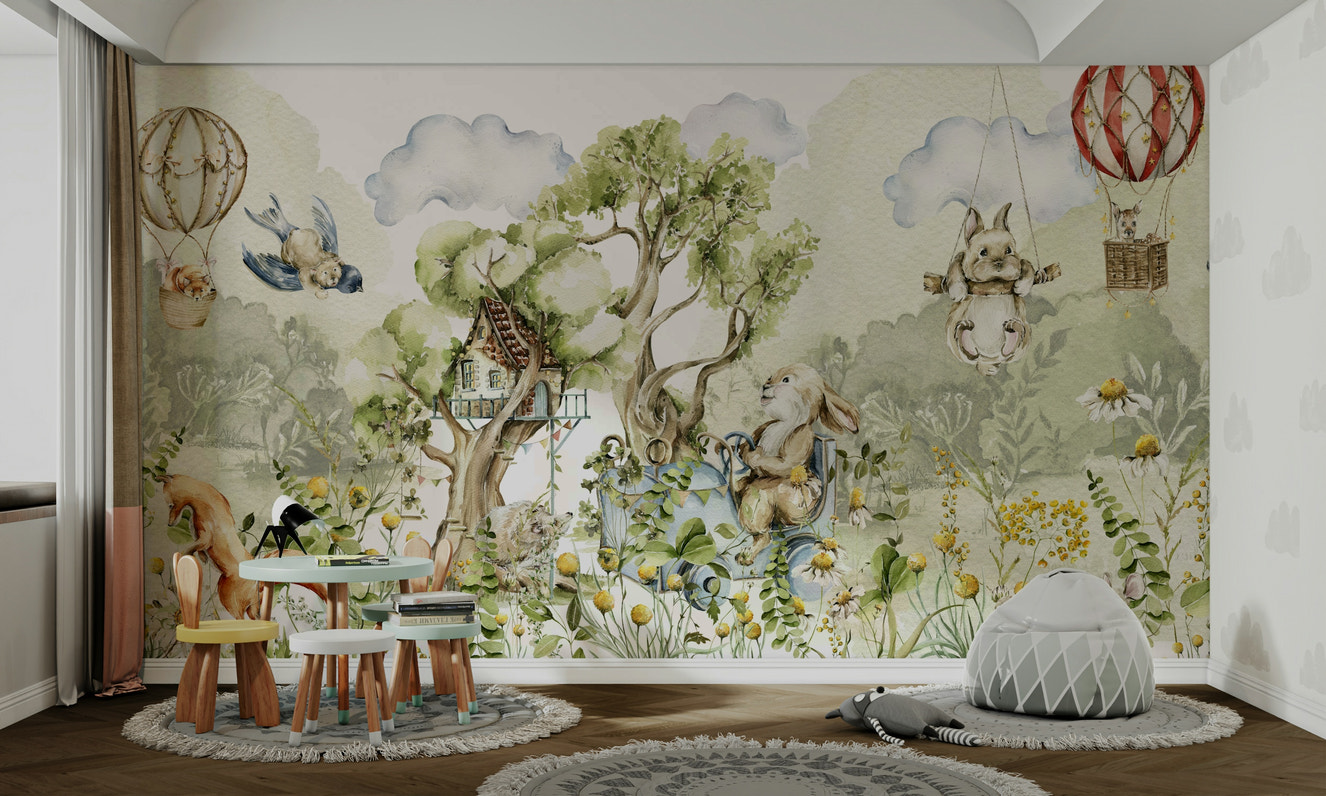 Woodland Whimsy Wall Mural