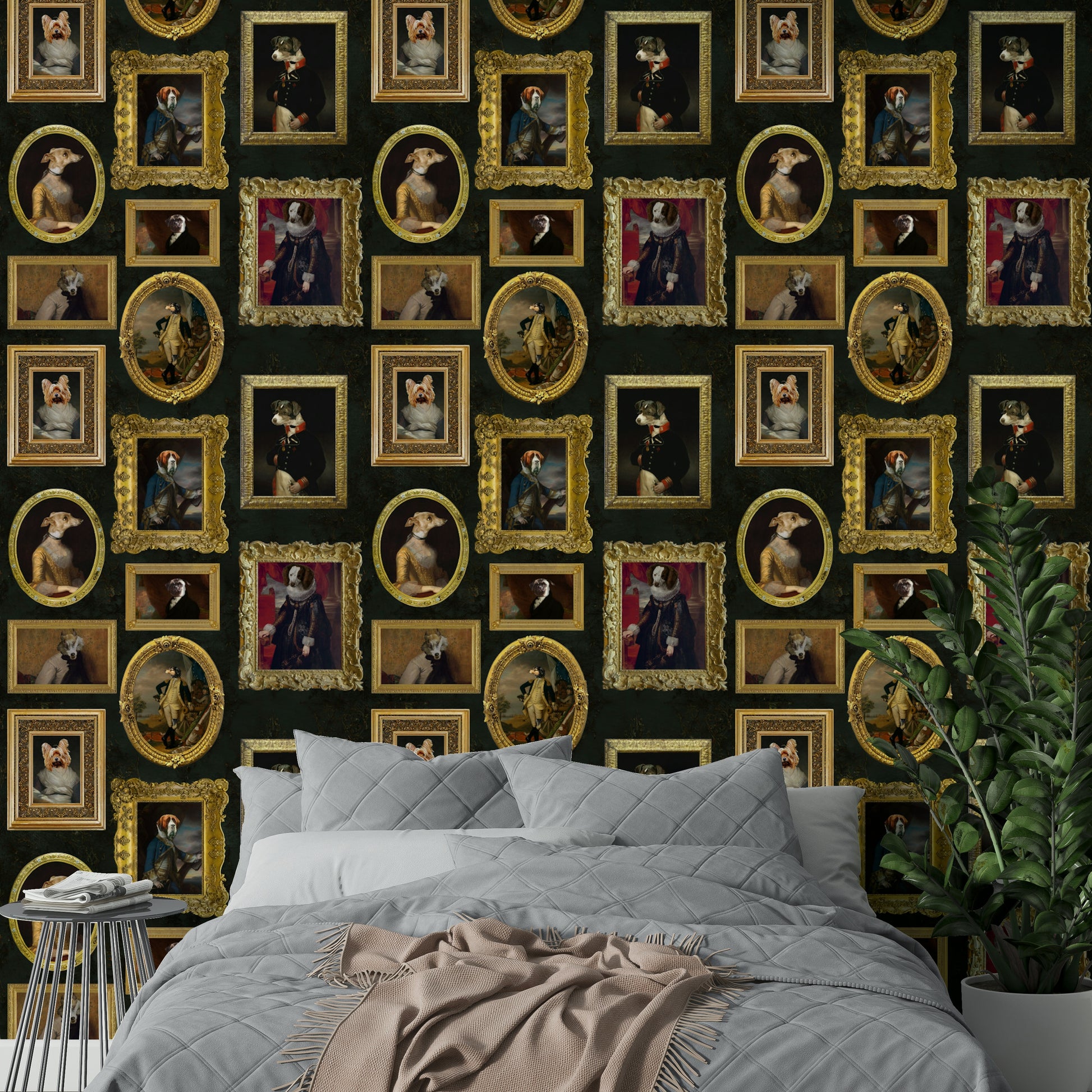 Full view of the mural on a wall.

