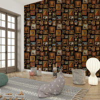 Regal Corgis wallpaper for a child's room.

