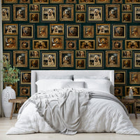 Wallpaper with a mix of light and neutral colors.

