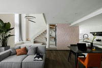 Delicate paisley pattern with floral blooms.

