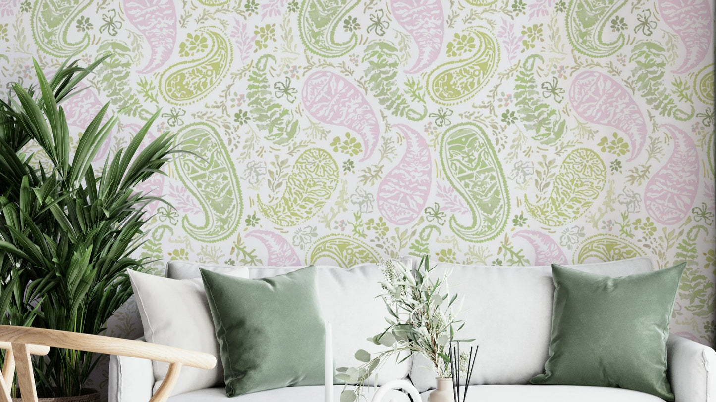 Intricately woven with floral and botanical elements.

