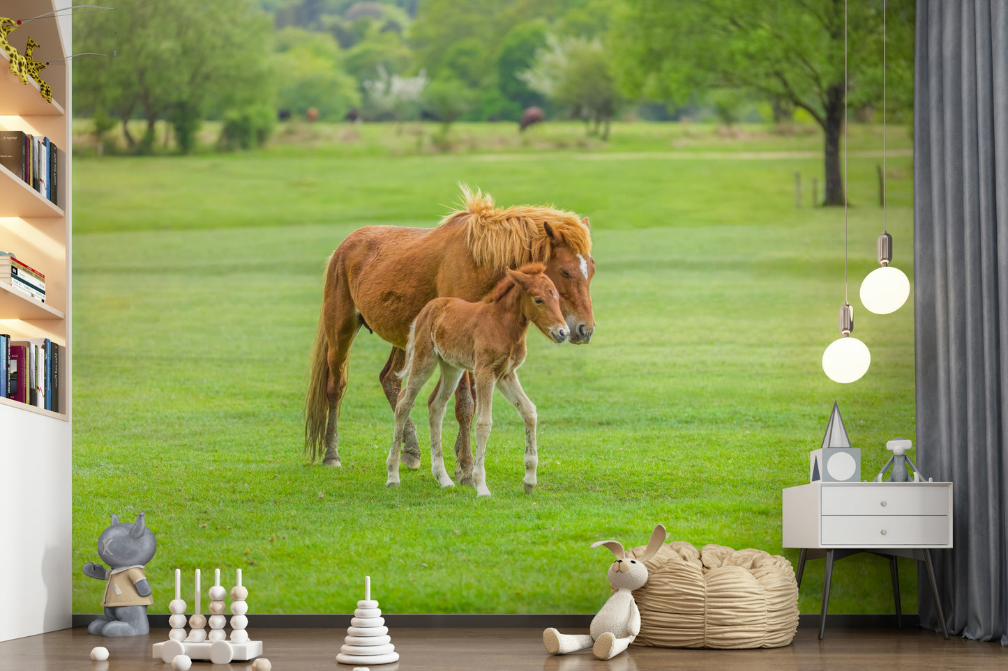 Foal's First Steps Wall Mural