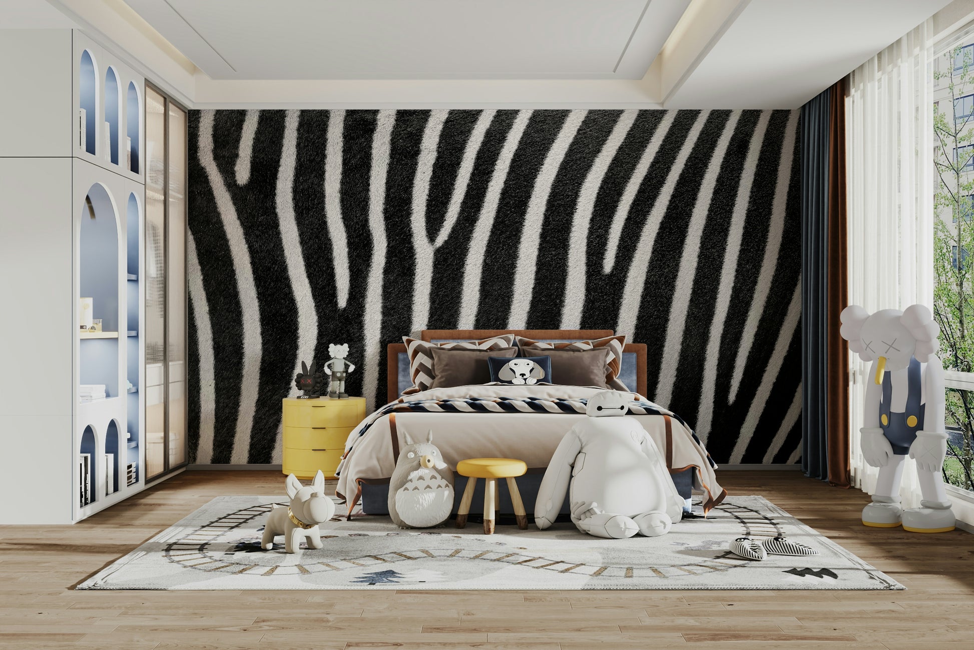 Great for contemporary spaces.

