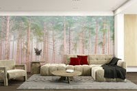 Peaceful forest scene.

