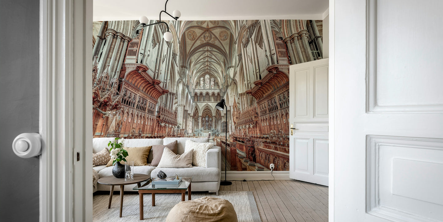 Richly carved wooden elements.

